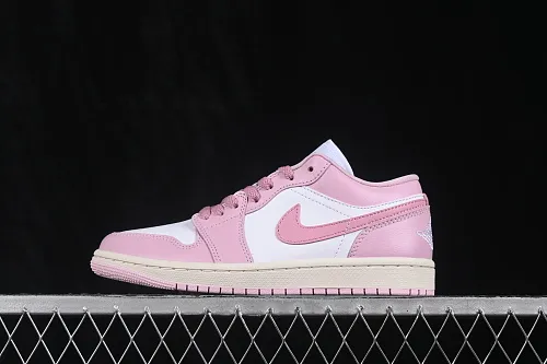 All categories Air Jordan Jordan series basketball shoes Air Jordan 1 Low G version pure original Air Jordan 1 Low AJ1 Joe 1 white pink low-top retro culture basketball shoes DC0774-607